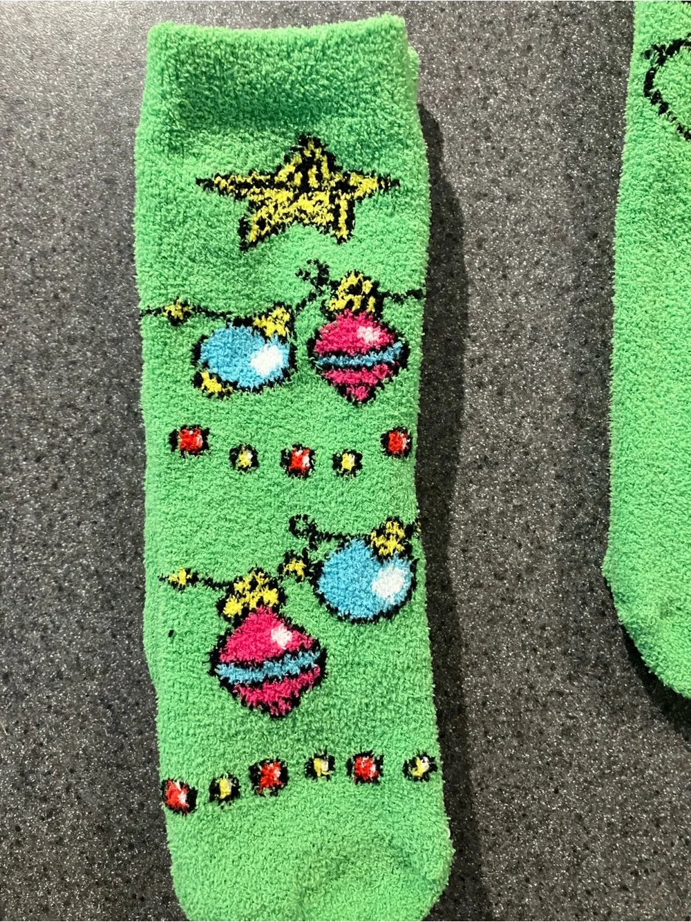 Dr. Seuss The Grinch Kids Cozy Fuzzy Holiday Socks - Red, Green, Blue